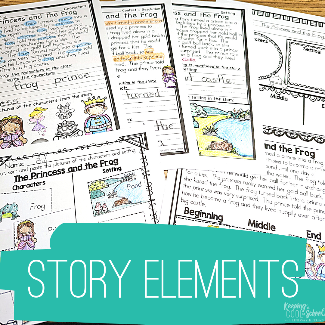 Free Story Elements Graphic Organizers and Worksheets for Kids ...