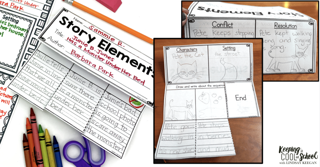 Story elements graphic organizers